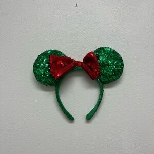 Christmas themed Mickey headband